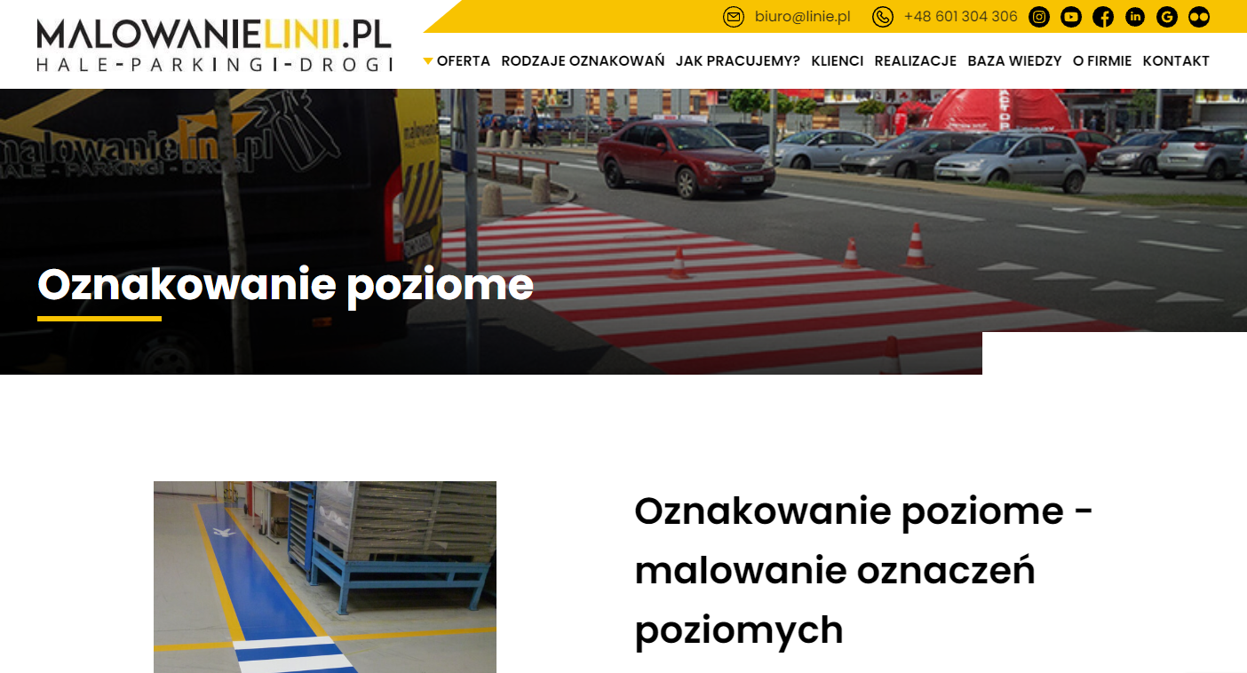 Oznakowanie poziome na parkingu – jakie linie i symbole są wymagane?